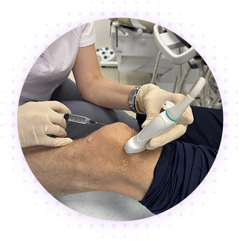 Внутрисуставное введение лекарственных препаратов под УЗИ контролем